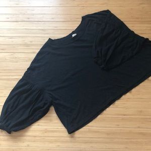 We the Free Black Balloon Sleeve T Shirt xs